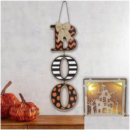 Party Decoration Party Decoration Boo Indicator Halloween Decor Door Hanging Signs Creative Indoor And Outdoor Crafts For Household Dh9Mi