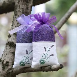 Purple Cotton Organza Lavender Sachet Bag DIY Dried Flower Sweet Bursa Wardrobe Mouldproof Gift Bag Fragrance Bags Wholesale DBC