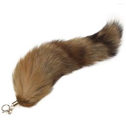 Keychains 1PC Large Tail Fur Tassel Bag Tag Keychain Strap Chain