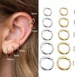 Stainless Steel Geometric Small Hoop Earrings for Women Punk Hip-Hop Drop Earrings 2022 Trend Fashion Jewellery