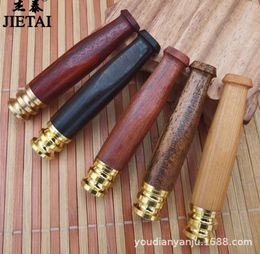 Smoking pipes Sandalwood cleanable circulating filter cigarette holder solid wood dual-use cigarette smoker