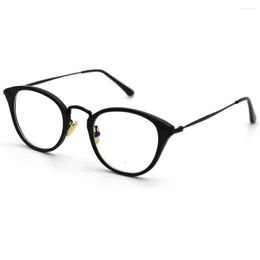 Sunglasses Frames LORETOROSA Optical Glasses Frame Round Unisex Black Grey Leopard Prescription Eyewear Myopia Hyperopia Nearsighted