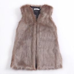 Women's Fur Faux HJQJLJLS Women Fashion Slim Vest Long Gilet ry Sleeveless Jacket Female Coat Casual Streetwear Veste 221122