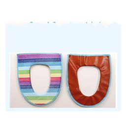 Toilet Seat Covers Rainbow Coral Veet Toilet Seat Er Winter Warm Ring Bathroom Decoration Cushion Pads B 13 K2 Drop Delivery Home Ga Dh2Tj