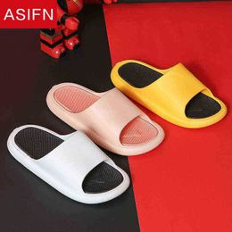 Asifn Flat Sippers Women Men Pvc Soft Indoor Home Slides For Men Antislip Summer Bathroom Fashion Shoes Flip flops Women J220716