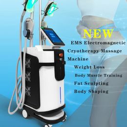 EMSlim Electromagnetic Cryotherapy Massage Machine Magnetic Lean Pacemaker Muscle Training 360 Degree Cooling System Fat Freeze Body Sculpting Equipment