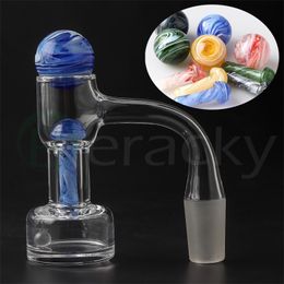 Auto Spinner Smoke Set Fully WeldedTerp Slurper Quartz Banger Nail With 2pcs Tourbillon/ Spinning Air Holes For Dab Rigs