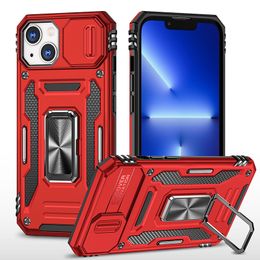 Camera Protection Cases For Iphone 15 14 13 12 11 Mini Pro Max X XR XS 8 7 Plus Armor Antishock Window Phone Ring Case