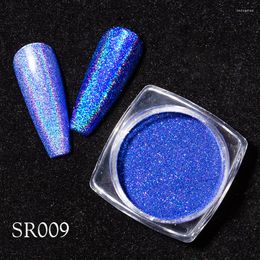 Nail Glitter Holographic Powders Art Auroras Chrome Pigment Dust Chameleon Mirror Laser Silver Powder DIY Design De