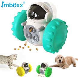 Dog Toys Chews Cat Balance Car Slow Feeder Puppy Tumbler Bowl MultiFunctional Puzzle Toy Exercise Game Feeding Device Accessories 221122