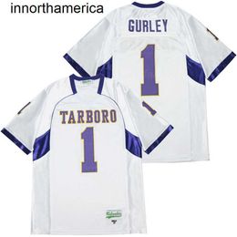 Men Football High School Tarboro Varsity 1 Todd Gurley Jersey Moive Team White Colour Hip Hop Embroidery HipHop College Pure Cotton For Sport Fans