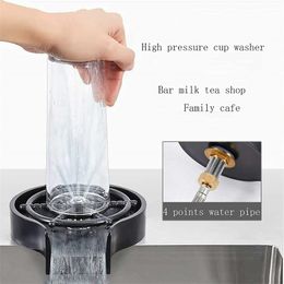 Cleaning Brushes Faucet Glass Rinser for Kitchen Sink Automatic Cup Washer Bar Coffee Pitcher Wash Tool Accessories 221122