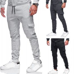 Men's Pants Men Sweatpants Slacks Casual Elastic Sport Baggy Pockets Trousers Pant Mens Light Weight Sweat Pants Men Fitness Clothes 221122