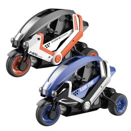 Electric RC Car RC Motorcycle 1 8 Scale 2 4GHz 3 Wheels Off Road Vehicle ATV With LED Headlights Remote Control Drift Toys For Kids Gift 221122