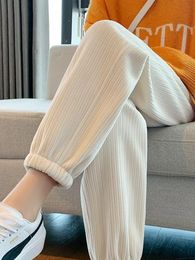 Women's Pants Capris Women Warm Winter Plush Thick Cashmere Corduroy Female Casual Korean Sweatpants Loose Harem Long Trousers Joggers 23331 221122