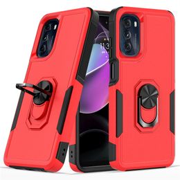 Shockproof Armour Phone Case With Ring Stand For Motorola Moto G Pure G Stylus 2021 Back Cover B200