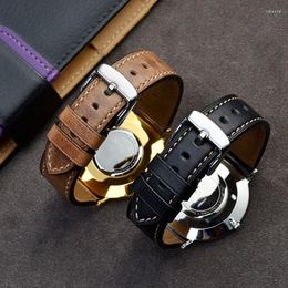 Watch Bands BISONSTRAP Horween Leather Band 18mm 19mm 20mm 21mm 22mm 23mm 24mm Calfskin Strap Accessories For Men Women