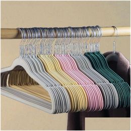Hangers Racks 20Pcs Nonslip Veet Hangers Racks For Jackets Dress Clothes Clothing Rack Housekee 20220913 E3 Drop Delivery Home Gar Dhffu