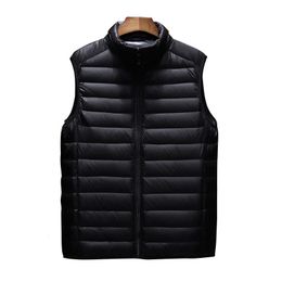 Men's Vests Aiwetin Mens Jacket Sleeveless Winter Fashion Male Cotton-Padded Coats Men Stand Collar Thicken Waistcoats Clothing 221122