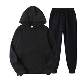 Men's Hoodies Sweatshirts Men's Sports Suit AutumnCold Sweater 15 Warm Colour Twopiece Loose Hoodie Jogging Pants Suit Customization 221122