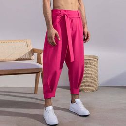 Men's Tracksuits men's allmatch ninepoint pants summer cotton blended British Korean version of solid Colour leggings casual trousers for men 221122