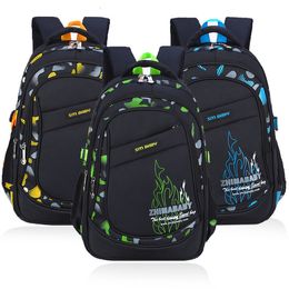 Backpacks SchoolBag Children Casual Nylon Large Size Student Bags 7-14 Years Waterproof Boy Backpack Kids Knapsack 221122