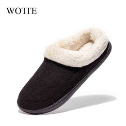 Winter Warm Men Slippers Fur Home Indoor Plush House Shoes Slides Men Indoor Bedroom House Shoes Cotton Female Plush slipper J220716