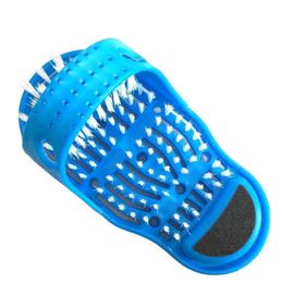 Cleaning Brushes Plastic Bath Shower Feet Massage Slippers Shoes Brush Pumice Stone Foot Scrubber Spa Remove Dead Skin Care Tool 221122