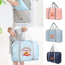 Duffel Bags Large Capacity Travel Men Clothing Organise Bag Women Storage Luggage Handbag Fried Chicken Leg Print
