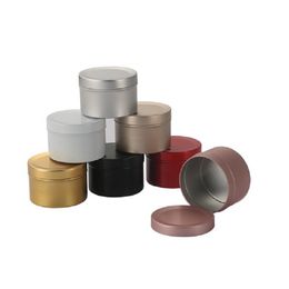 50g Empty aluminum cream jars color cosmetic case 50ml aluminum tins metal lip balm container packaging box