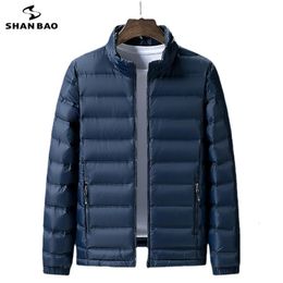 Men's Down Parkas 5XL 6XL 7XL 8XL Plus Size Lightweight Jacket Autumn/winter Brand Youth Casual Stand Collar White Duck Coat 221122