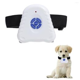 Collares de perros 2 PPCS Ajustable Pet Stop de control de ladridos Bot￳n Dispositivo de entrenamiento Bot￳n Clicker Ultrasonic Anti barca Implaz