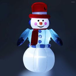 Party Decoration 180cm Cartoon Santa Claus LED Light Inflatable Toys Christmas Props Snowman Merry Decorations Balloons