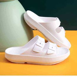 Summer mulheres chinelas de 4cm plataforma sola sapatos caseiros casais chuveiros de piso interno chinelos de chinelos mole slides de praia j220716