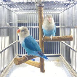 Other Pet Supplies Natural Wood Bird Perches Stands Bird Cage Paw Grinding Toy Parakeet Toys for Cockatiels Conures Budgies Love Birds 221122