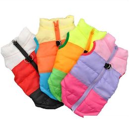 Dog Apparel Cotton Padded Clothes Thickening Vest Dog Clasp With Traction Bardian Warm Winter Coat Pet Supplies Wadded Jacket Good Q Dh0Xj