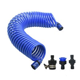 Hoses 3/8" Flexible car wash water gun EVA Spring Tube Washing Magic Expandable Garden irrigation for Flower lawn Watering 221122