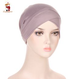 New Design Muslim Women Inner Hijab Caps Islamic Underscarf Bonnet Femme Musulman Under Scarf Cap Headband Turban Hat