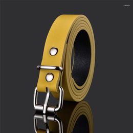 Belts Children's Belt Boys Girls Big And Middle School Students Uniform Luxury Fashion Solid Colour All-Match