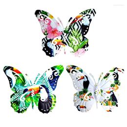 Decorative Flowers 50LB Wall Metal Butterfly Sculpture Art Craft Hanging Ornament For Garden Patio Decor