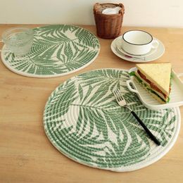 Table Mats More Thicken Eye-catching Placemat Cotton Practical Heat-resistant Dinner Mat Heat Insulation Eco-friendly Tableware