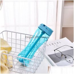Water Bottles 600Ml Monolayer Shaker Bottles Seal Up Leak Prevention Eco Friendly St Cups Portable Superior Quality With Different C Dhtyx