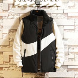 Men's Vests Autumn and Winter Puffer Down Cotton Casual Sleeveless Jacket Warm Lightweight Man Waistcoat Tops for Male Outerwear 221122