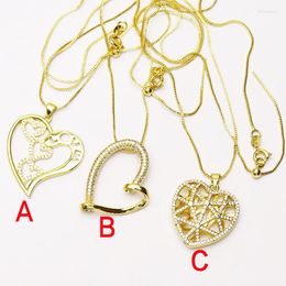 Pendant Necklaces 10 Strand Heart Shape Charms Necklace Jewelry Accessories Valentine's Gift For Women Design 7277