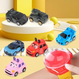 Electric RC Car 2 in 1 Small Toy Mini Watch Control Cute Accompany w Infrared Sensing toon for Kids Birthday Gift 221122
