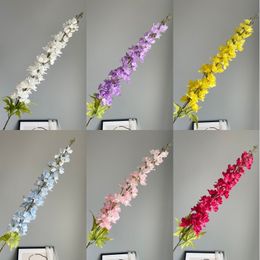 Multi-color Artificial Delphinium Flower Long Stem Wedding Centrepiece Decorations Festival Party Home Garden Decoration