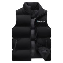 Mens Vests Men Discovery Channel Casual Warm Zip Vest Male Autumn Winter Sleeveless Jacket Outdoor Climbing Hiking Coat 221122