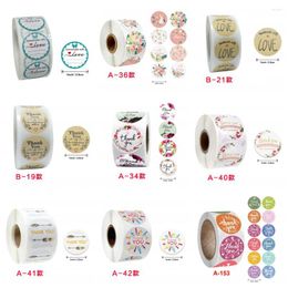 Gift Wrap 100/500pcs "Home Made With Love" Stickers Seal Labels For Family Handmade Decor Wedding Envelope Seals Scrapbook