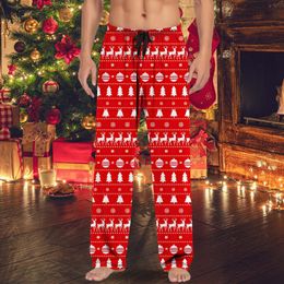 Men's Tracksuits Christmas Mens Casual Pants Pajama Pants With Drawstring And Pockets Christmas Gift Men Pants Casual Slim Fit M Apparel 221122