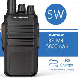 Walkie Talkie BF-M4 5w UHF 5800mAh Battery Standby Time Of 22 Days Surport USB Charging For BF-888S Two Way Radios